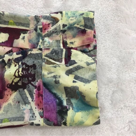 Wyatt Rose abstract art print blouse size XL - Picture 4 of 10